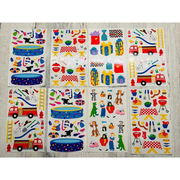 Vintage Lot of Mrs. Grossman Sandilion Stickers Animals holiday scrapbook - Picture 4 of 12